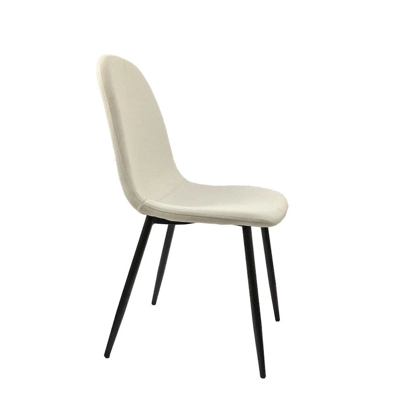 Modern Dining Room Chairs with Metal Legs(Set of 4) - N/A