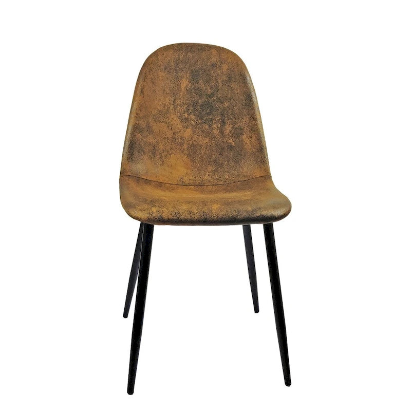 Modern Dining Room Chairs with Metal Legs(Set of 4) - N/A