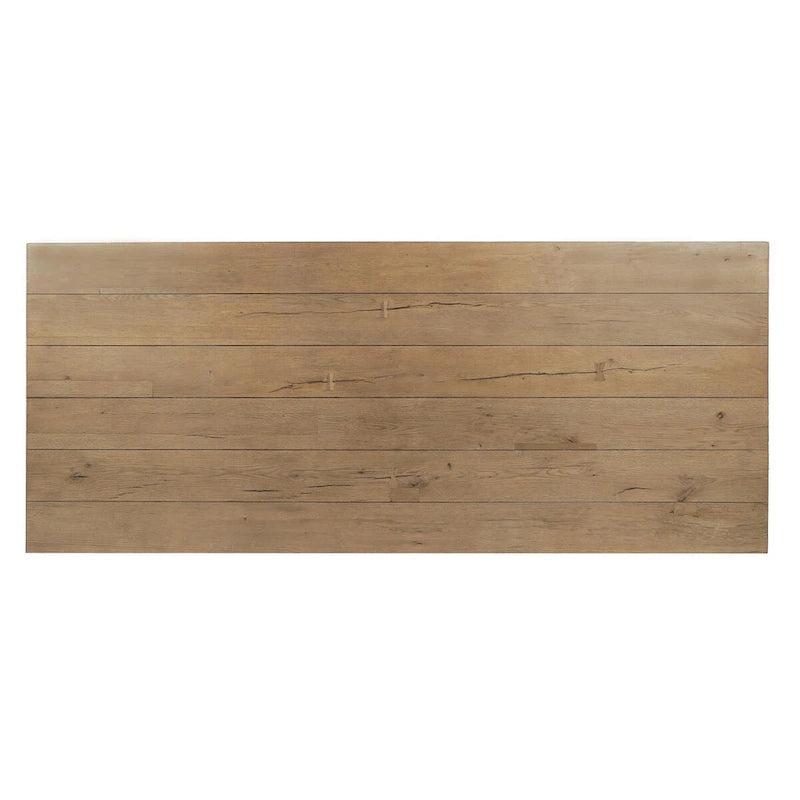 Classic Home Arleth 94 Reclaimed Oak Transitional Dining Table in Natural
