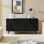Accent Cabinet - Chocolate Pattern - 2 Doors with Metal Legs
