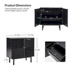 Accent Cabinet - Chocolate Pattern - 2 Doors with Metal Legs