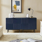 Accent Cabinet - Chocolate Pattern - 2 Doors with Metal Legs