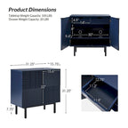 Accent Cabinet - Chocolate Pattern - 2 Doors with Metal Legs