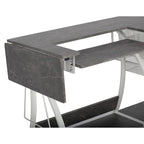Sewing & Craft Table - White/Grey - With Storage