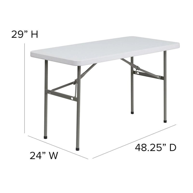 4-Foot Plastic Folding Table - Banquet / Event Folding Table