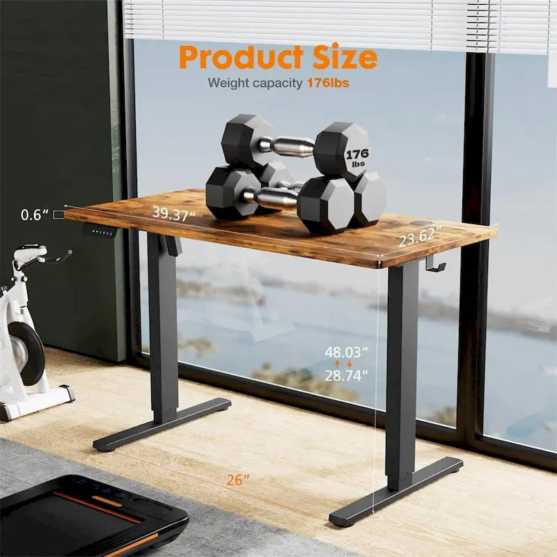 Electric Height Adjustable Standing Desk,Sit to Stand Computer Desk