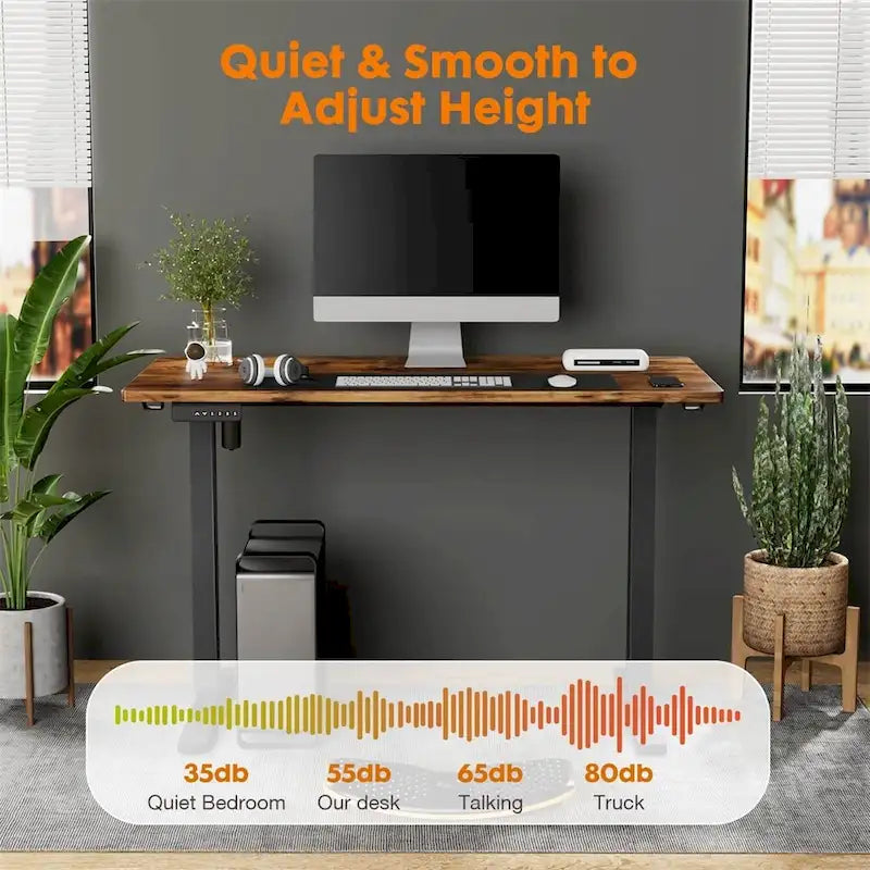 Electric Height Adjustable Standing Desk,Sit to Stand Computer Desk
