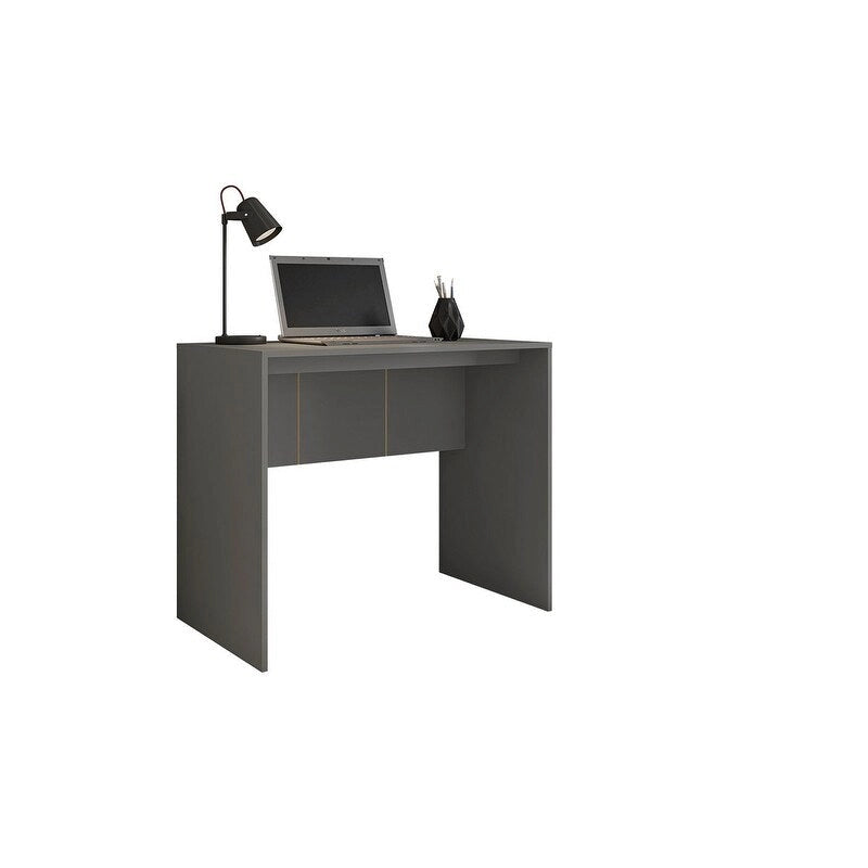 Modern Computer Desk 35 in Wide Home Office Desk Furniture for Small Spaces Minimalist Design Compact PC Laptop Study Table
