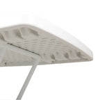 30x20inch Folding Table Lifting Picnic Camping Dining Rectangle White