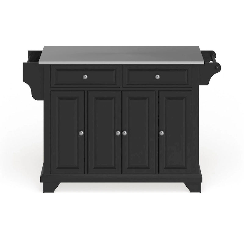 Lafayette Stainless Steel Top Full Size Kitchen Island/Cart - 18d x 51.5w x 36h