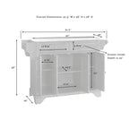 Lafayette Stainless Steel Top Full Size Kitchen Island/Cart - 18d x 51.5w x 36h