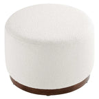 Tilden Large 23/29/38 Round Boucle Upholstered Ottoman