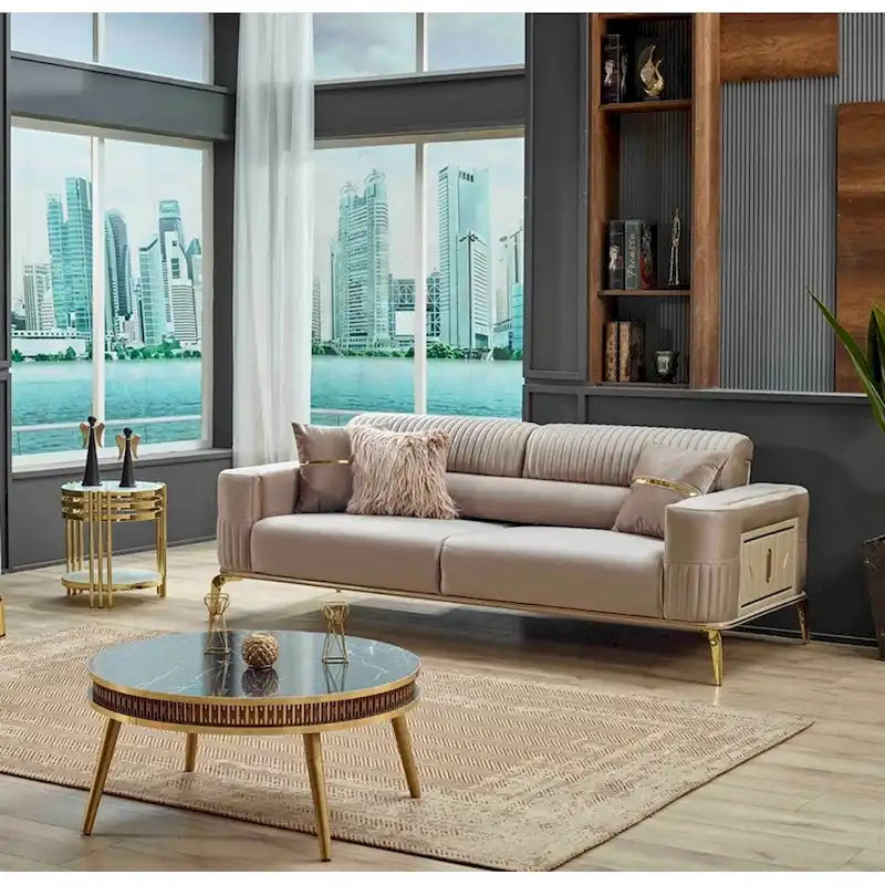 Armony One Sofa One Loveseat One Chair Living Room Set