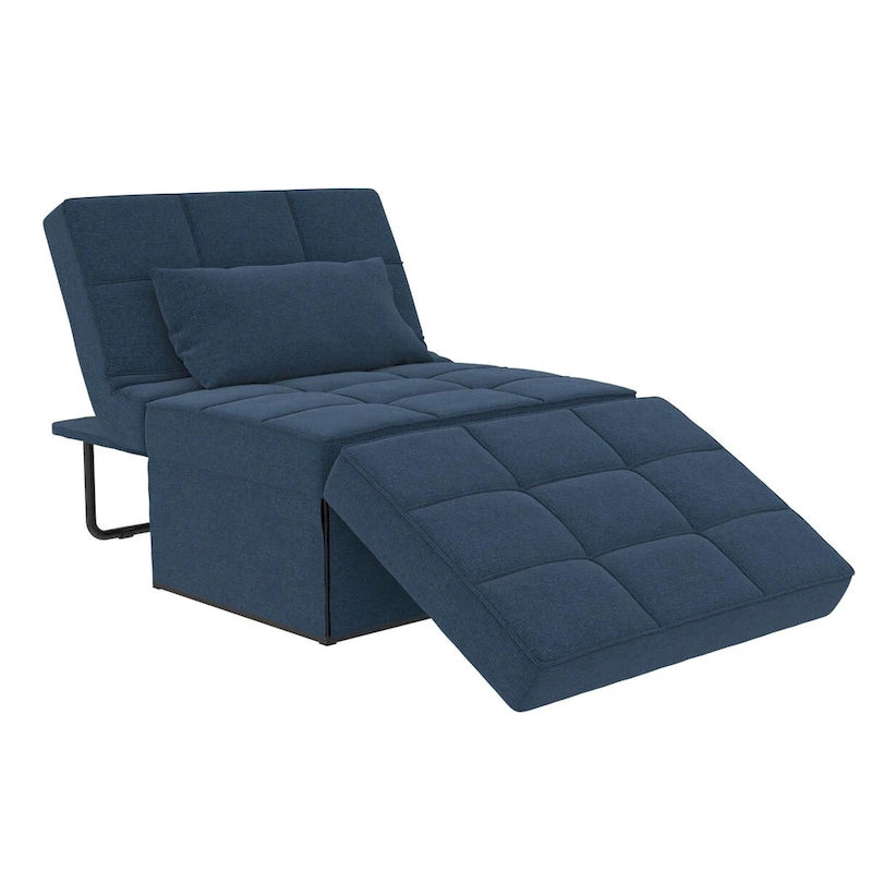 RealRooms Convertible Lounger Ottoman Sofa Chair with 4-in-1 Design