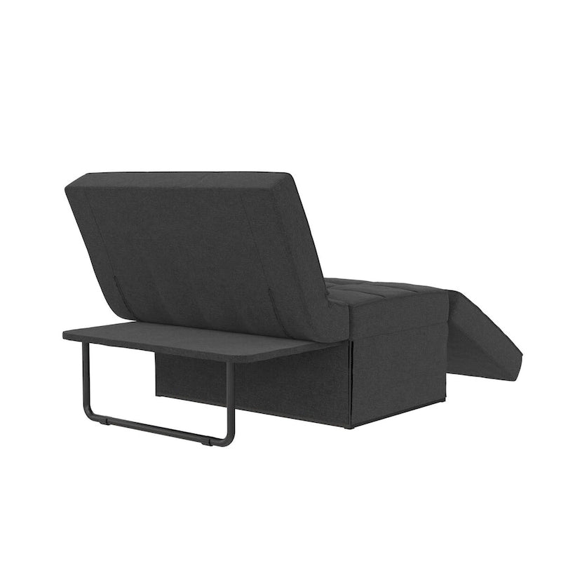 RealRooms Convertible Lounger Ottoman Sofa Chair with 4-in-1 Design