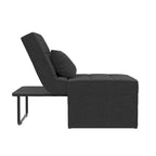 RealRooms Convertible Lounger Ottoman Sofa Chair with 4-in-1 Design