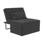 RealRooms Convertible Lounger Ottoman Sofa Chair with 4-in-1 Design