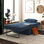 RealRooms Convertible Lounger Ottoman Sofa Chair with 4-in-1 Design
