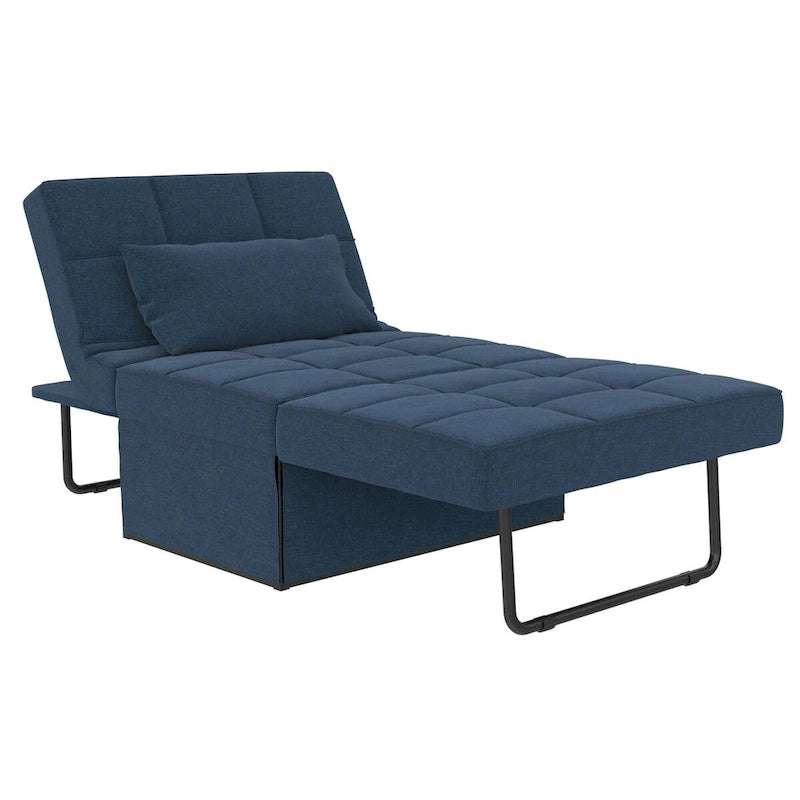 RealRooms Convertible Lounger Ottoman Sofa Chair with 4-in-1 Design