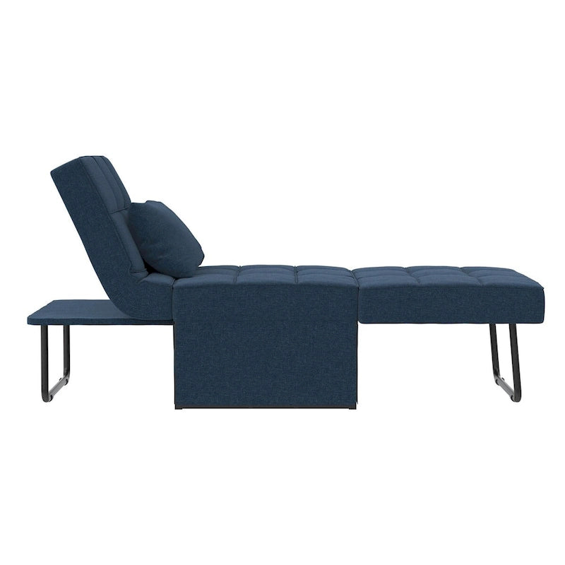 RealRooms Convertible Lounger Ottoman Sofa Chair with 4-in-1 Design