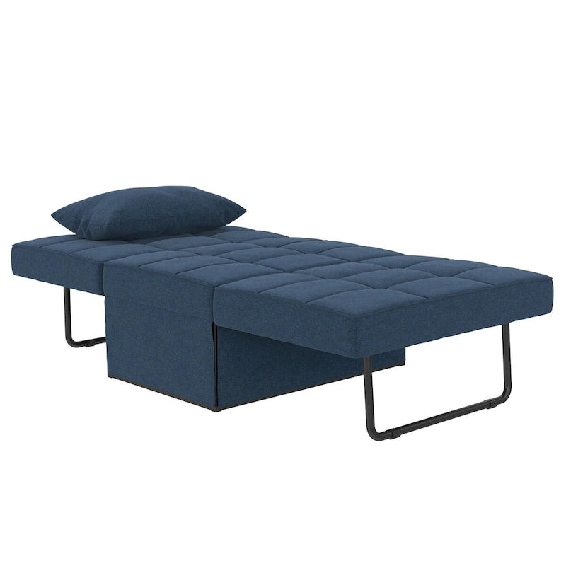 RealRooms Convertible Lounger Ottoman Sofa Chair with 4-in-1 Design