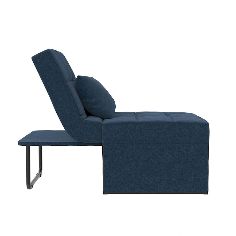 RealRooms Convertible Lounger Ottoman Sofa Chair with 4-in-1 Design