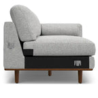 WYNDENHALL Brixley Mid Century 102 inch Wide Left Sofa Sectional