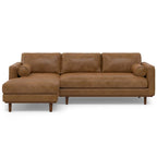 WYNDENHALL Brixley Mid Century 102 inch Wide Left Sofa Sectional