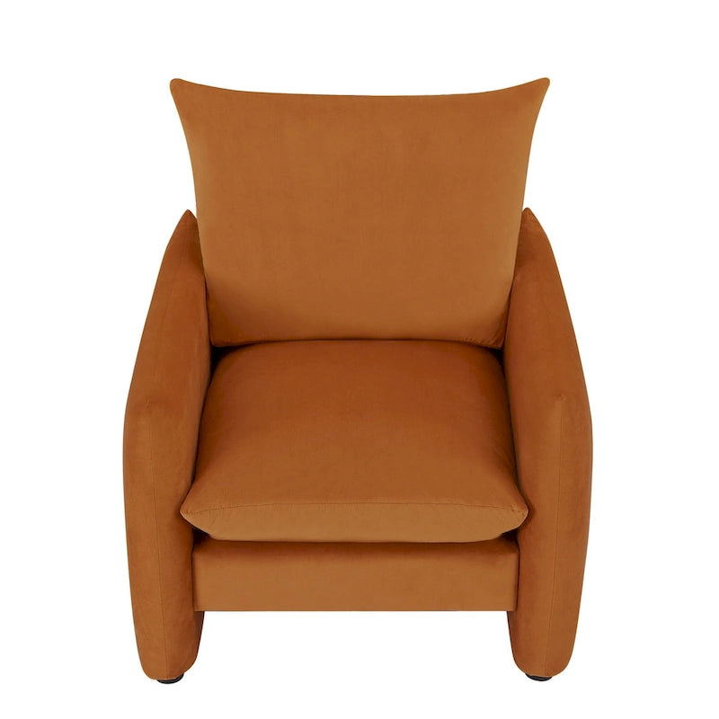 33-inch Modern Low-Profile Armchair with Plush Cushioning