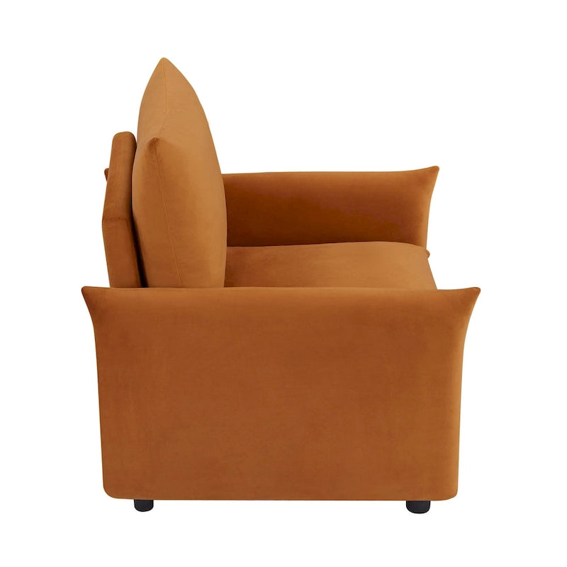 33-inch Modern Low-Profile Armchair with Plush Cushioning