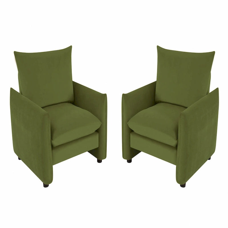33-inch Modern Low-Profile Armchair with Plush Cushioning