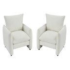 33-inch Modern Low-Profile Armchair with Plush Cushioning