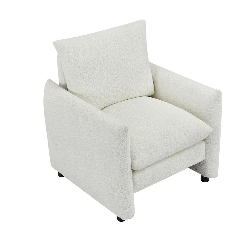 33-inch Modern Low-Profile Armchair with Plush Cushioning