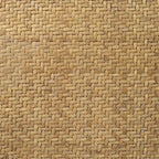 Delilah Brown Rattan Bentwood X-Back Bench