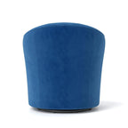 Velvet Upholstered 360 Degree Swivel Barrel Chair with Button Tufted Back