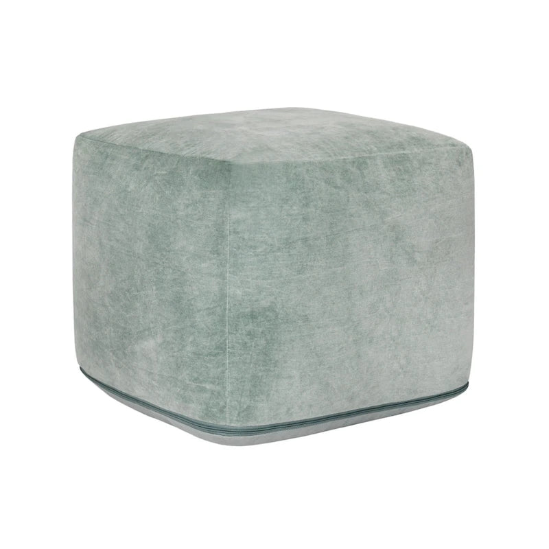 Villa by Classic Home Heirloom 18 Velvet Pouf