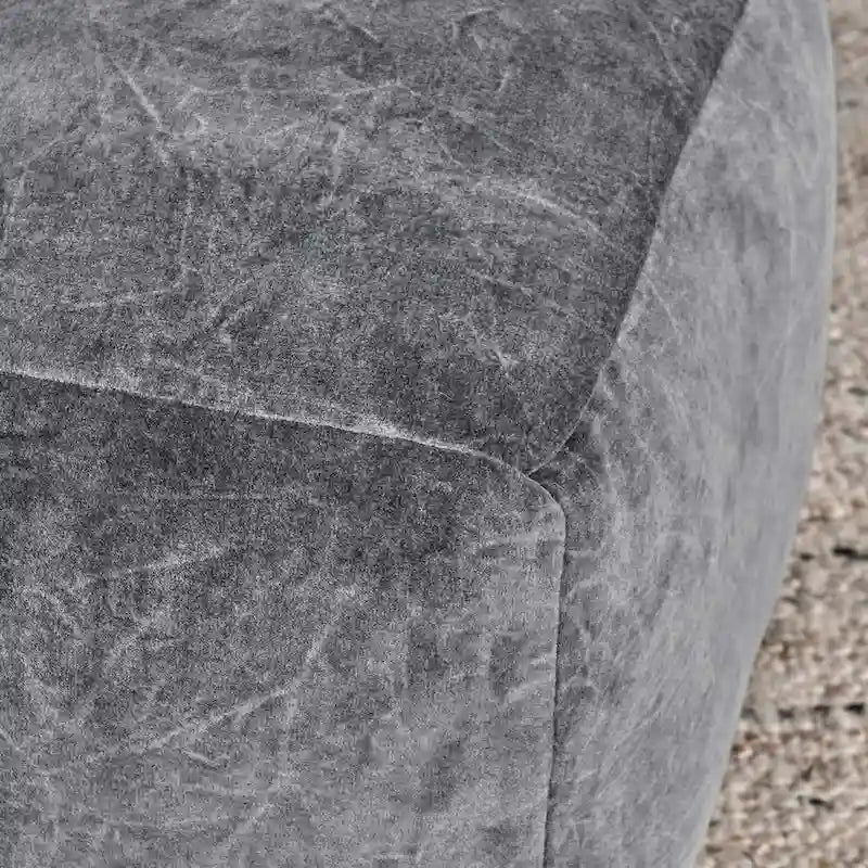 Villa by Classic Home Heirloom 18 Velvet Pouf