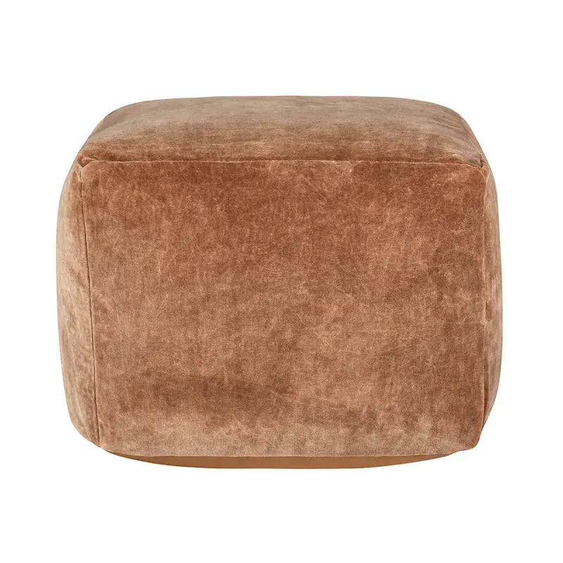 Villa by Classic Home Heirloom 18 Velvet Pouf