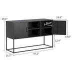 Metal Sideboard Cabinet with Adjustable feet