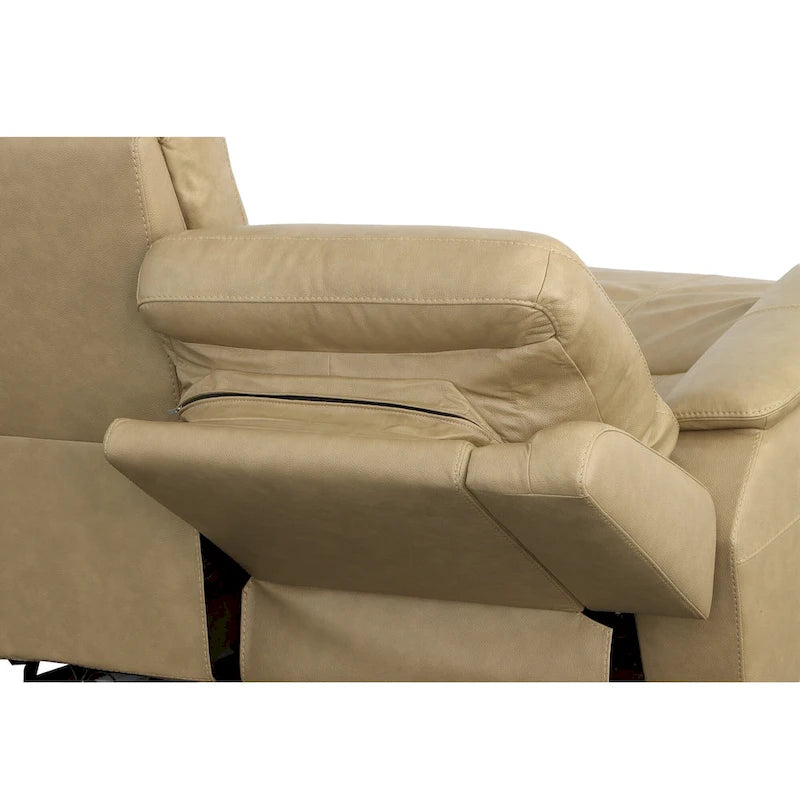 Odell Zero Gravity Top Grain Leather Power Reclining Loveseat with Power Headrests & Lumbar by Flexsteel - 64 x 42 x 41