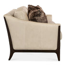 Tular Leather Sofa, Cream