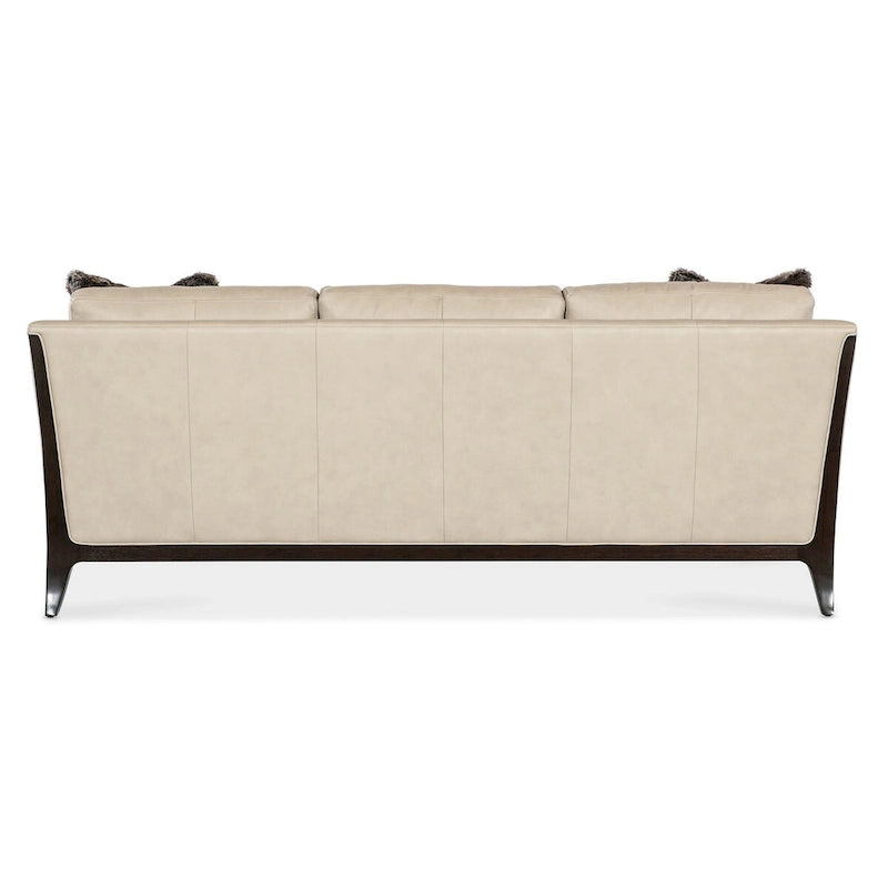 Tular Leather Sofa, Cream
