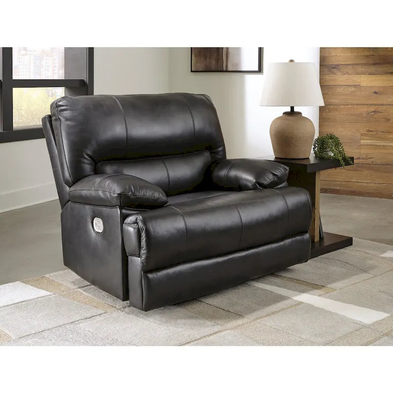 Signature Design by Ashley Mountainous Black Power Recliner