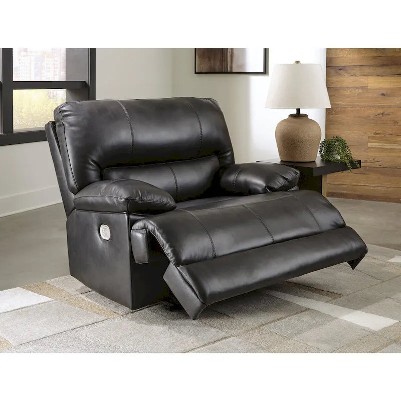 Signature Design by Ashley Mountainous Black Power Recliner