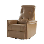 Valentin Modern Faux Leather Swivel Power Recliner with USB Ports by HULALA HOME