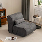 Soft Pellet Velvet Recliner, Comfortable Lounge Chair with Waist Pack Padding, Ideal for Living Room, Bedroom or Office