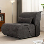 Soft Pellet Velvet Recliner, Comfortable Lounge Chair with Waist Pack Padding, Ideal for Living Room, Bedroom or Office