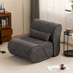 Soft Pellet Velvet Recliner, Comfortable Lounge Chair with Waist Pack Padding, Ideal for Living Room, Bedroom or Office