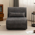 Soft Pellet Velvet Recliner, Comfortable Lounge Chair with Waist Pack Padding, Ideal for Living Room, Bedroom or Office