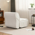 Soft Pellet Velvet Recliner, Comfortable Lounge Chair with Waist Pack Padding, Ideal for Living Room, Bedroom or Office